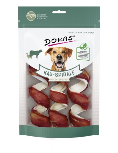 DOKAS ESPIRAL DE BUEY CON PECHUGA DE PATO (3PCS)