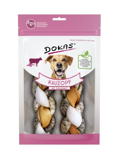 DOKAS TRENZA DE BUEY CON PIEL DE PESCADO (2 PCS)