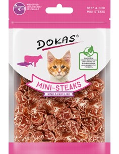 DOKAS GATO MINI FILETES TERNERA Y PESCADO