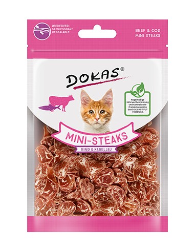 DOKAS GATO MINI FILETES TERNERA Y PESCADO