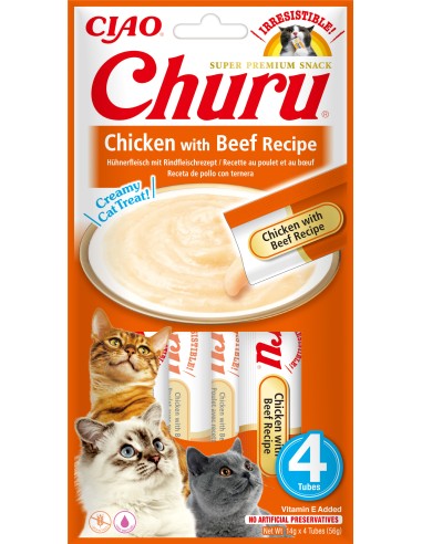 CHURU GATO RECETA DE POLLO CON BUEY