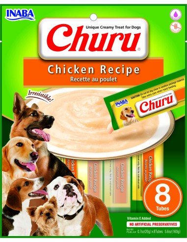 CHURU PERRO RECETA DE POLLO