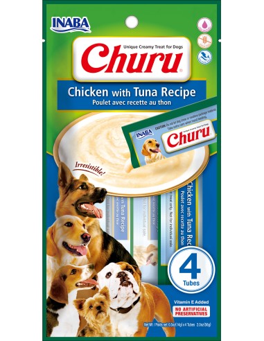 CHURU PERRO RECETA DE POLLO CON ATÚN