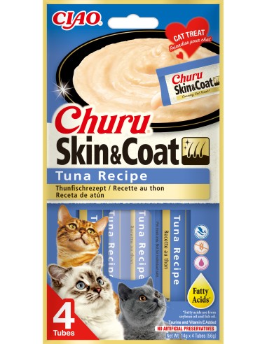 CHURU GATO SKIN&COAT RECETA DE ATÚN