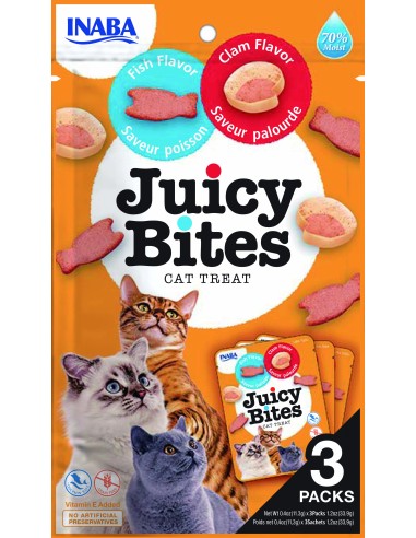 CHURU GATO JUICY BITES PESCADO/ALMEJA