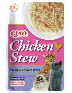 CHURU GATO GUISO POLLO CON SALMON