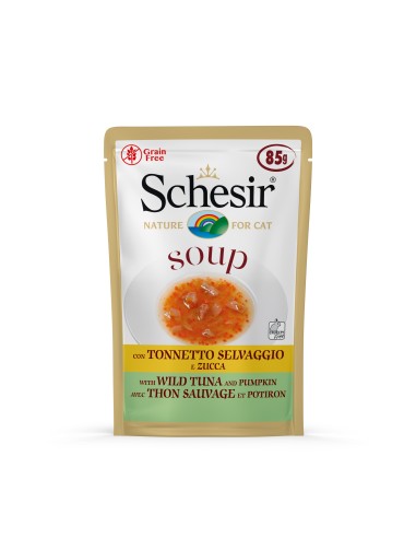 SCHESIR GATO SOUP ATÚN SALVAJE Y CALABAZA