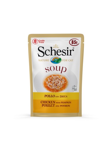 SCHESIR GATO SOUP POLLO Y CALABAZA