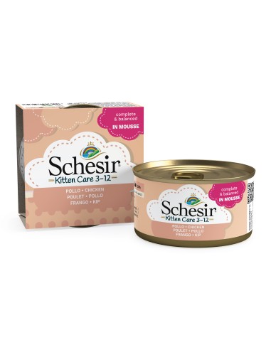 SCHESIR GATO KITTEN POLLO MOUSSE