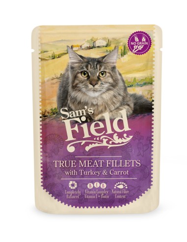 SAM´S FIELD CAT POUCH TURKEY FILLETS/CARROT