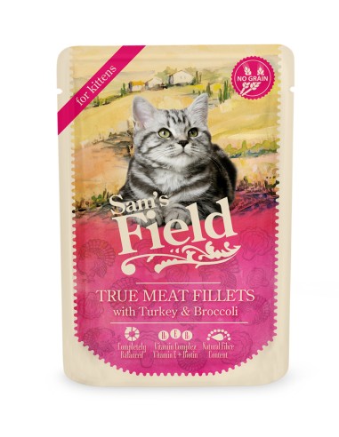 SAM´S FIELD CAT POUCH KITTEN TURKEY/BROCOLI