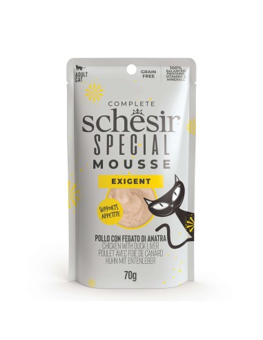 SCHESIR CAT SPECIAL MOUSE EXIGENT POLLO+HIGADO PAT