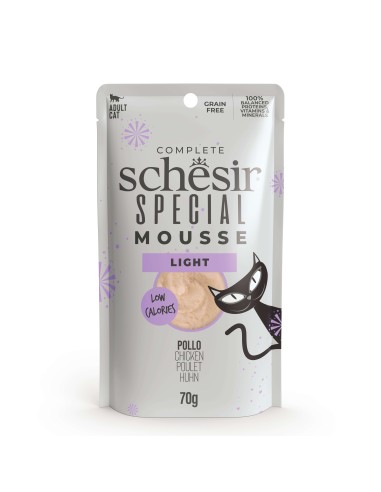 SCHESIR CAT SPECIAL MOUSE LIGHT POLLO