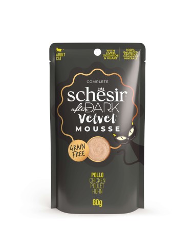 SCHESIR GATO AFTER DARK MOUSSE POLLO