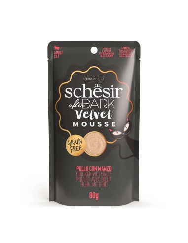 SCHESIR GATO AFTER DARK MOUSSE POLLO CON TERNERA