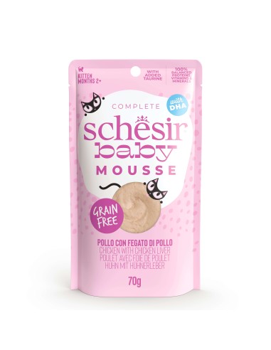 SCHESIR GATO BABY POLLO CON HÍGADO DE POLLO MOUSSE