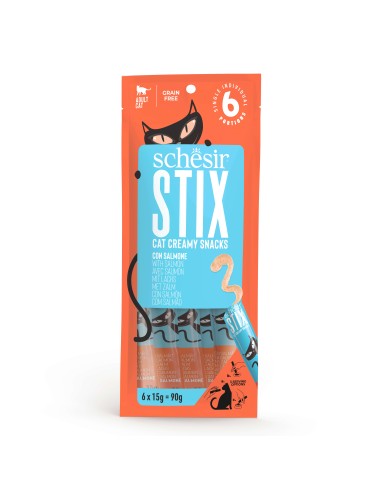 SCHESIR CAT STIX CREAM SALMON