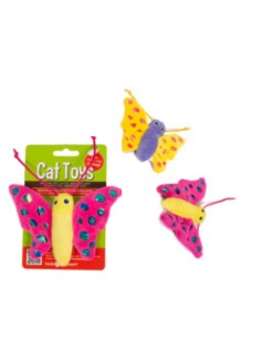 FC JUGUETE GATO MARIPOSA  BRILLANTE CON CATNIP