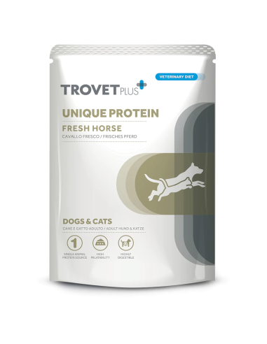 TROVET PLUS PERRO Y GATO UNIQUE  PROTEIN CABALLO