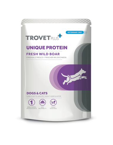 TROVET PLUS PERRO Y GATO UNIQUE  PROTEIN JABALÍ