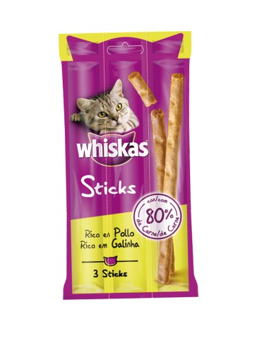 WHISKAS STICKS POLLO