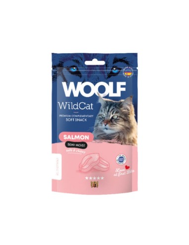 WOOLF WILDCAT SNACK SEMIHUMEDO SALMÓN