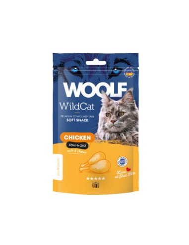 WOOLF WILDCAT SNACK SEMIHUMEDO POLLO