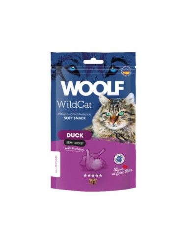 WOOLF WILDCAT SNACK SEMIHUMEDO PATO