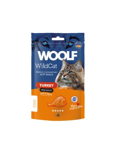 WOOLF WILDCAT SNACK SEMIHUMEDO PAVO