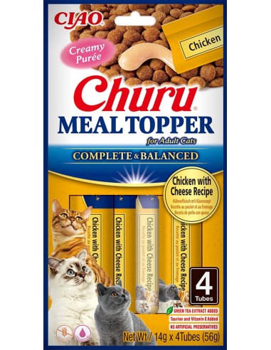 CHURU CAT MEAL TOPPER POLLO& QUESO