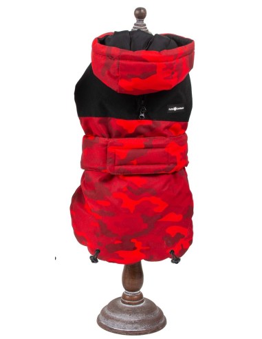 ANORAK REVERSIBLE CERVINIA CAPUCHA ROJO