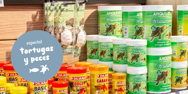 Nueva sección de alimentación para peces y tortugas